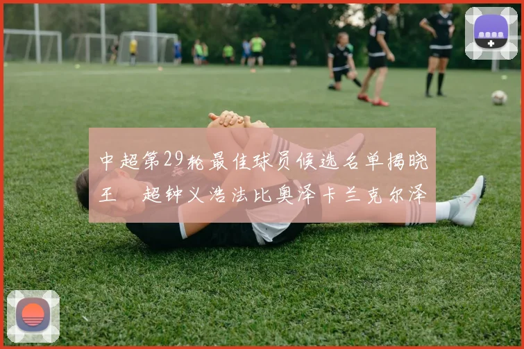 中超第29轮最佳球员候选名单揭晓王燊超钟义浩法比奥泽卡兰克尔泽齐聚争夺荣耀